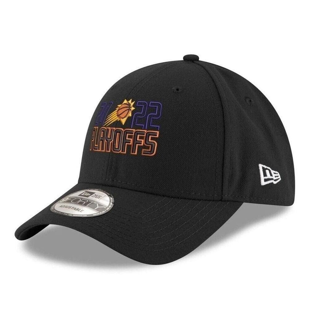 Men's New Era Black Phoenix Suns 2022 NBA Playoffs Bubble Letter 9 FORTY NEW